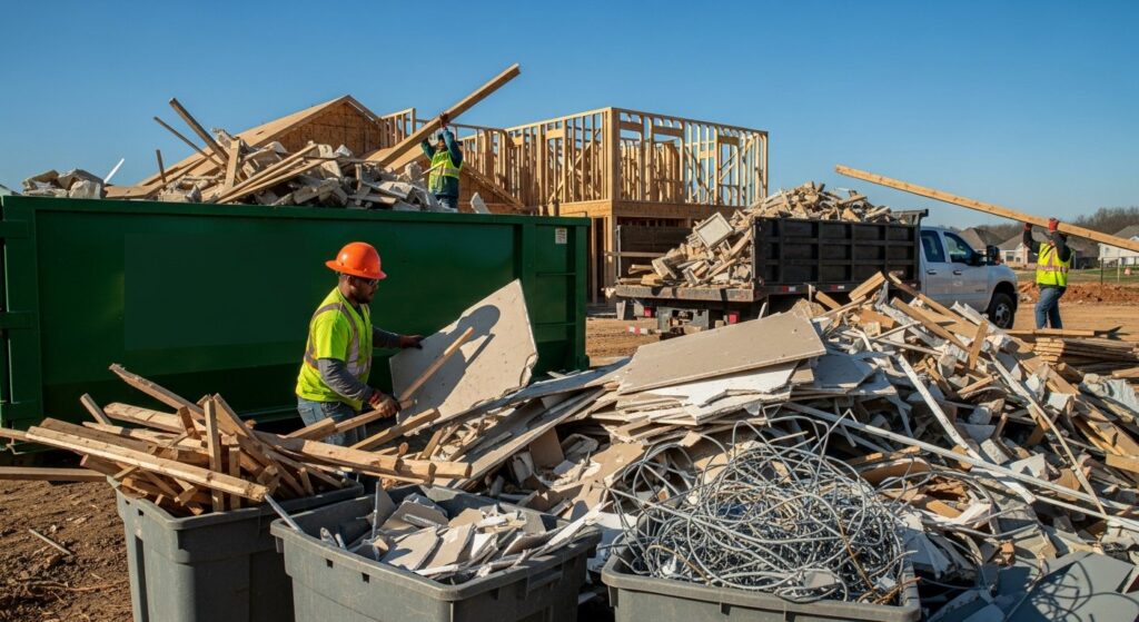 eco-friendly waste solutions Batesville construction projects