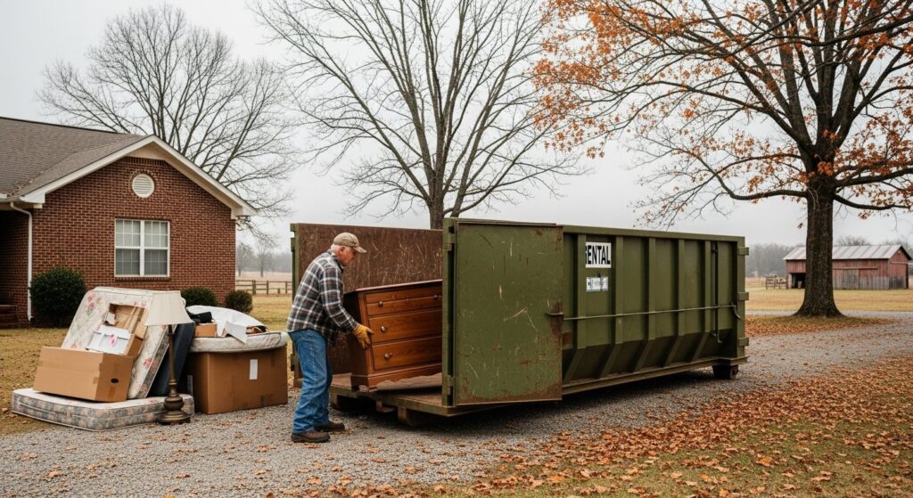 Batesville Arkansas dumpster rental for estate cleanouts