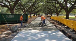 Riverside Park renovation Batesville contractor involvement