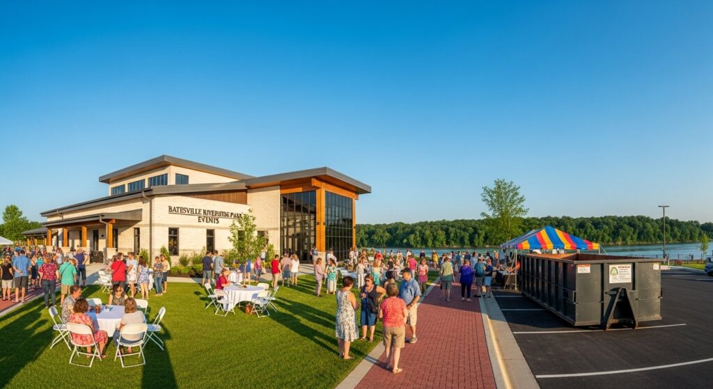 Batesville Riverside Park events center community impact