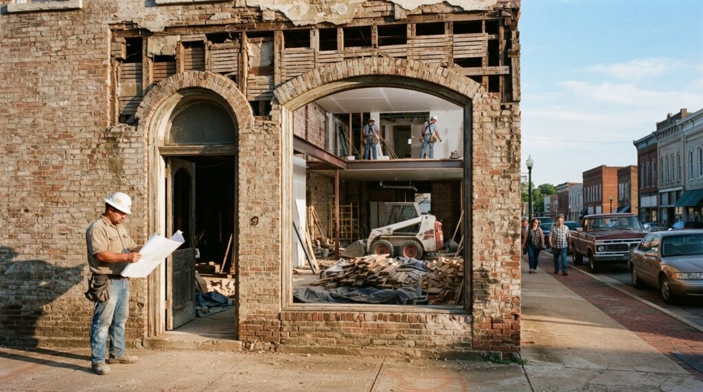Batesville commercial adaptive reuse construction projects