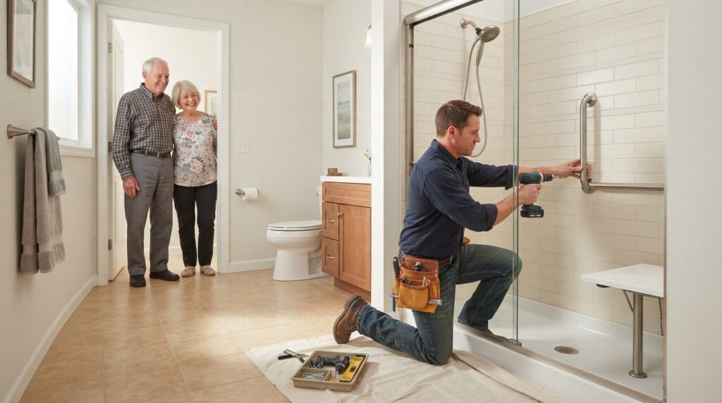 aging in place bathroom remodel safety features Arkansas