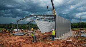 industrial metal building construction Batesville Arkansas weather