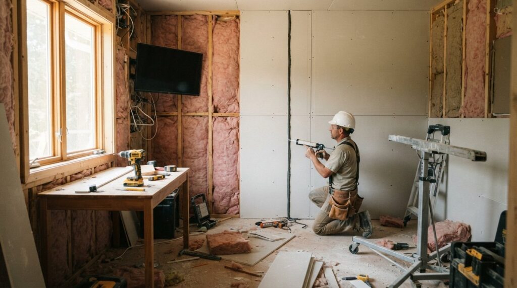 soundproofing home office media room Batesville Arkansas