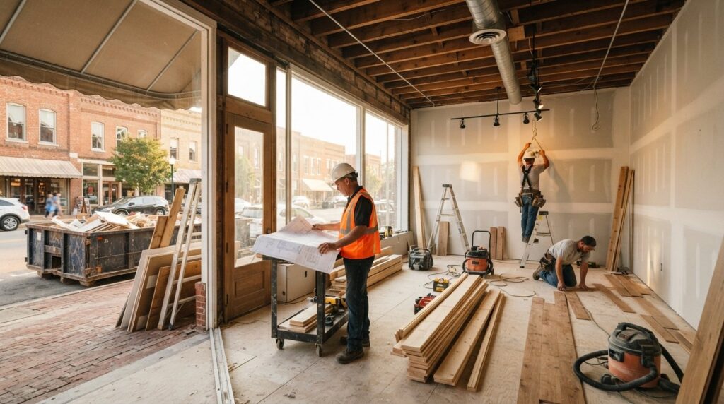 retail space construction renovation Batesville Arkansas