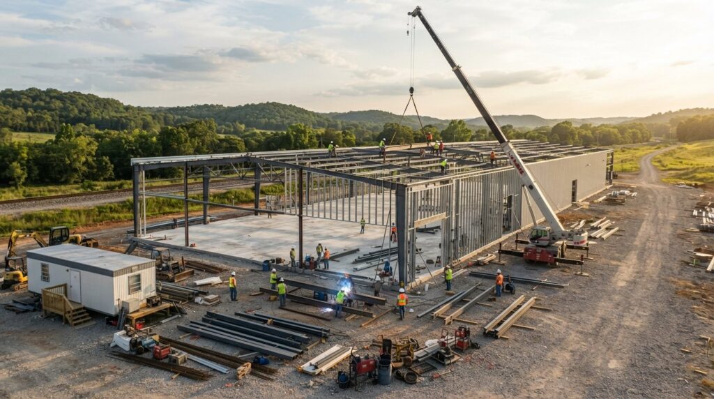 light industrial manufacturing facility construction Arkansas