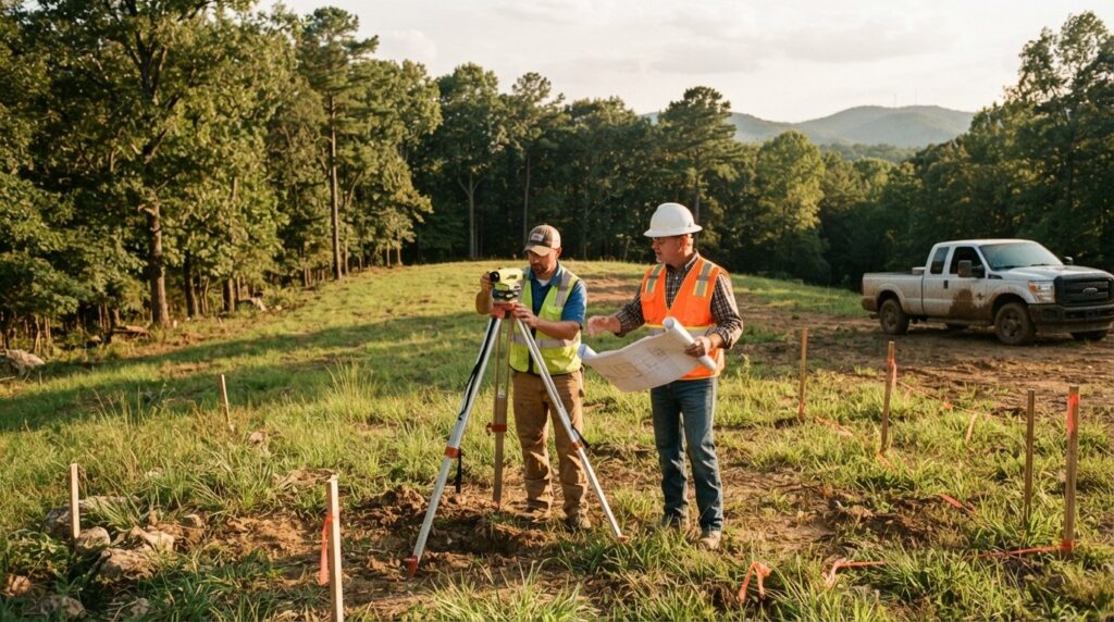 choosing land for custom home Batesville Arkansas