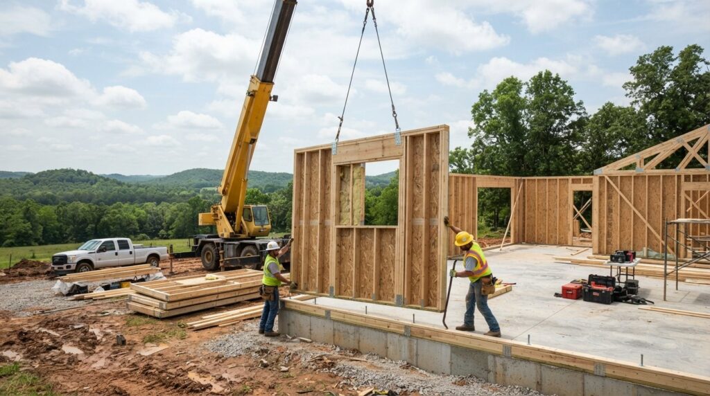 prefabricated wall panels Arkansas home construction