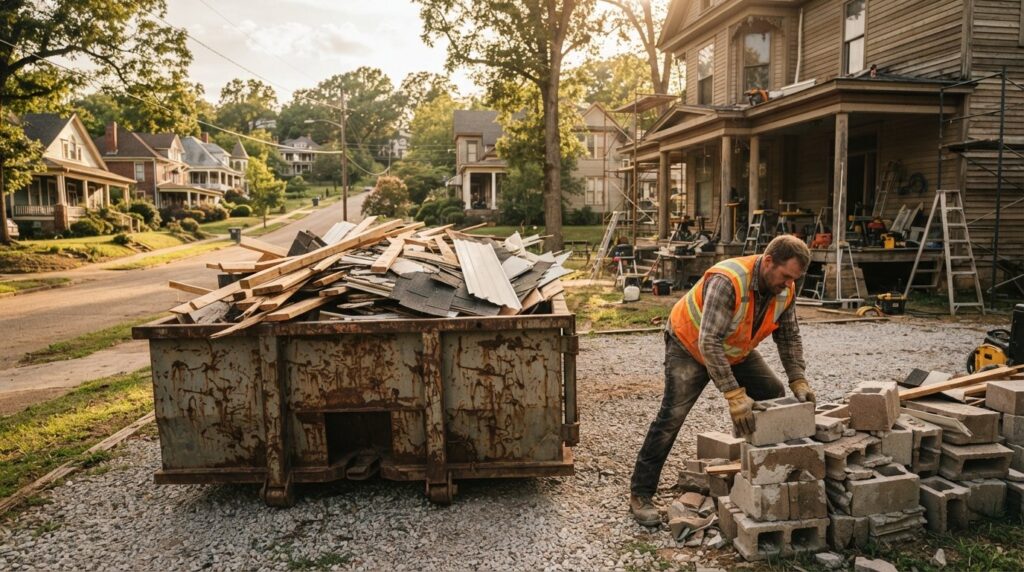 dumpster rental debris removal Batesville construction