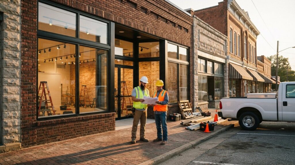 adaptive reuse commercial buildings Batesville Arkansas