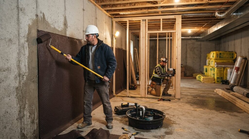basement finishing Batesville Arkansas waterproofing egress