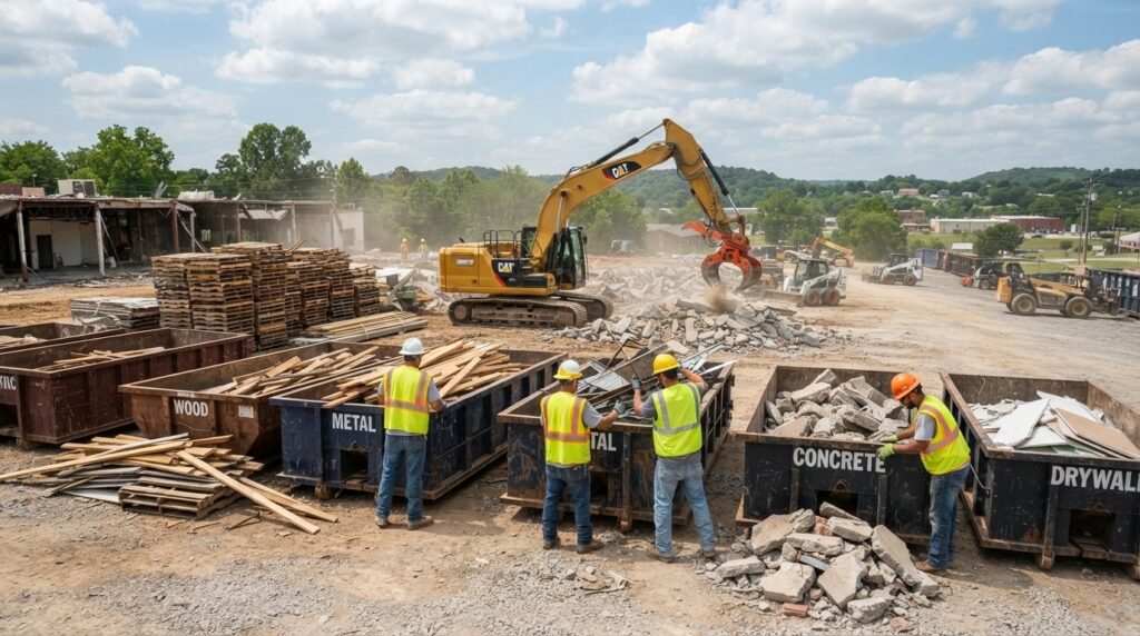 construction waste sorting diversion technology Arkansas